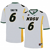 North Dakota State Bison 6 Zach Smith White College Football Jersey Dzhi,baseball caps,new era cap wholesale,wholesale hats